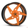 black and orange 22 inch forgiato wheels for sale