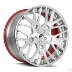 white and red forgiato rims 22 for sale