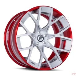 red and white 32 inch forgiato rims for sale