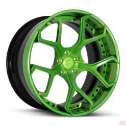 piczure of green forgiatos rims for sale