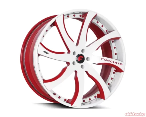 red and white cheap forgiato rims